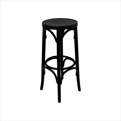 Barhocker holz, schwarz (Kaffeehaus)_schraeg